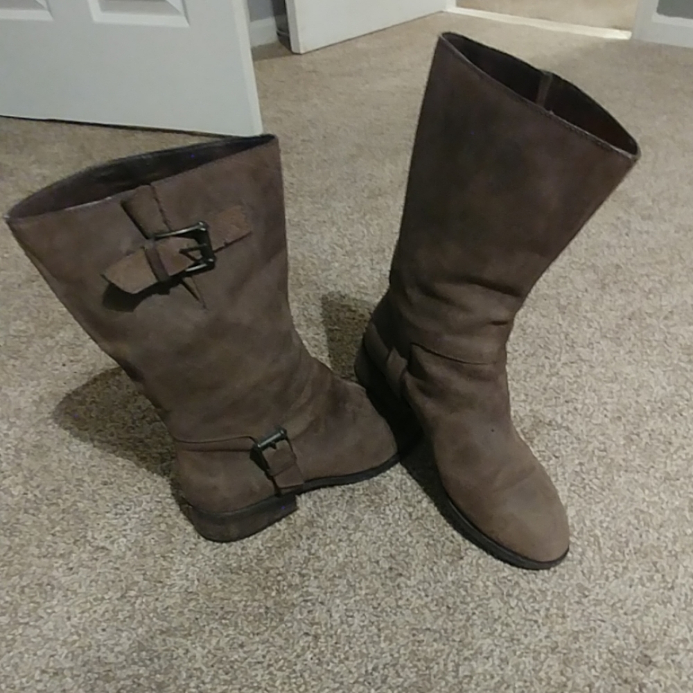 Cole Jean Brown leather boots
